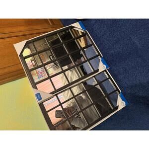 Set of 2 Window Pane Mirror | Farmhouse Wall Decor | 14” x 17.5” cod75